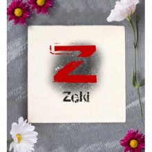 Kişiye Özel Z Harfi Temalı Karakter Tasarım Doğal Taş Bardak Altlığı